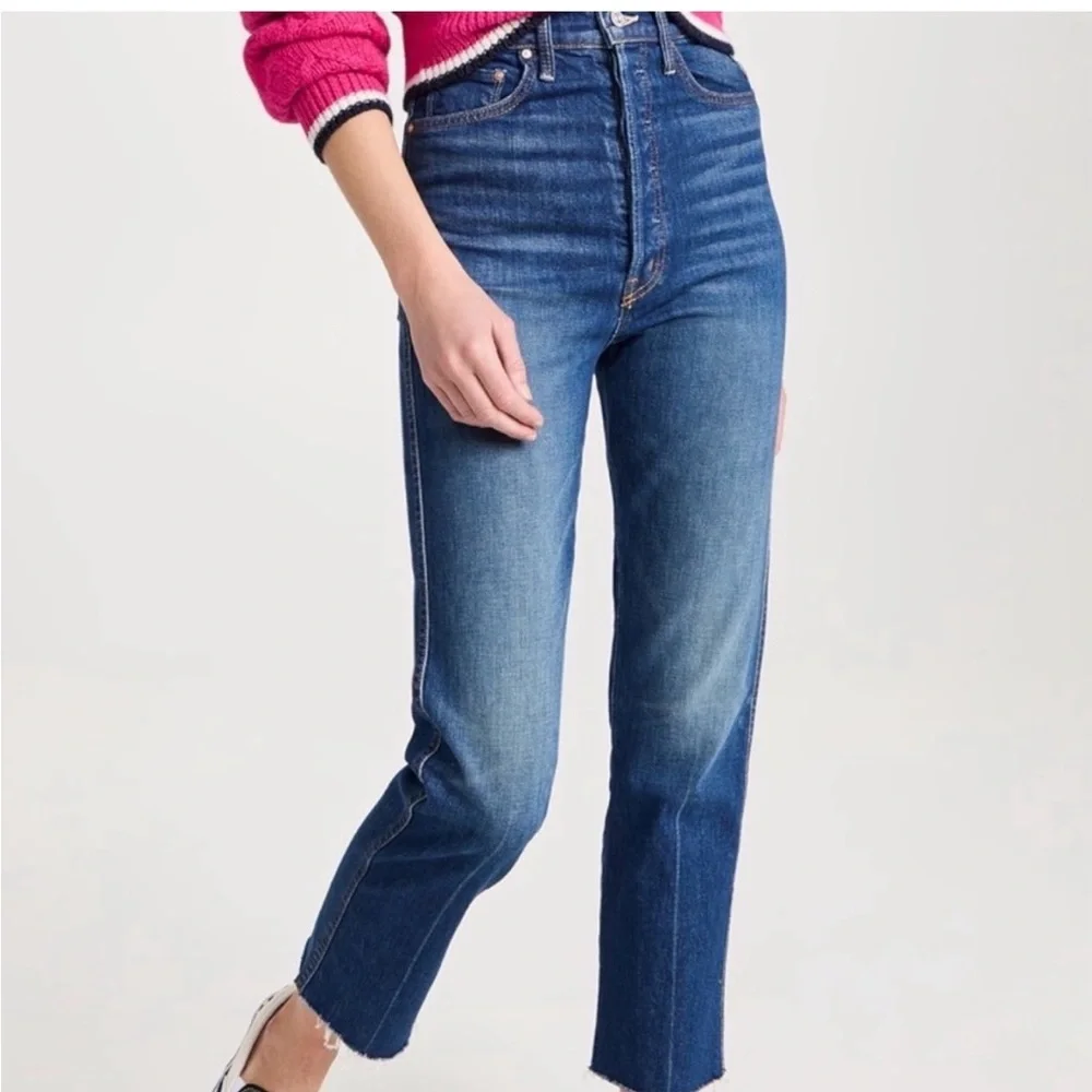 MOTHER Tippy Top Frisky Flood Fray in Bad Reputation Size 28 - Picture 1 of 10